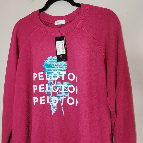 NWT peloton pink everyday oversized crewneck sweatshirt size medium. - Picture 15 of 15